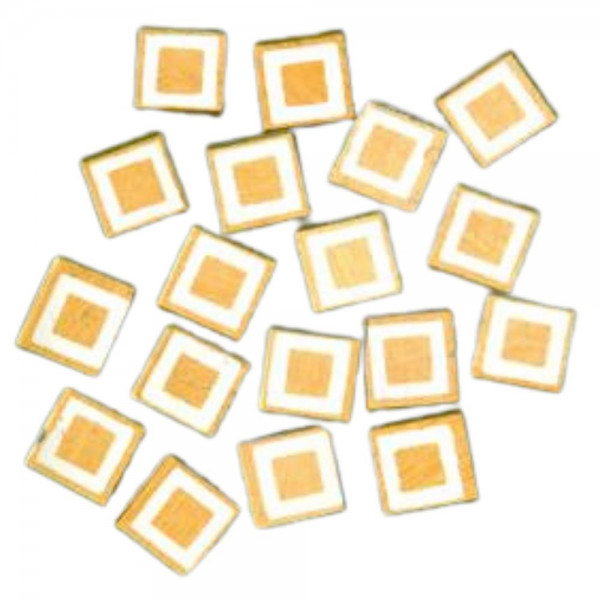 Matrix Mosaik - 10 x 10 mm - Quadrat Gold
