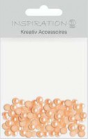 Halbperlen, ca. 5mm, apricot Halbperlen, ca. 5mm, apricot