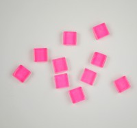 Mosaik Soft Glas neon pink nachtleuchtend Mosaik Soft Glas neon pink nachtleuchtend