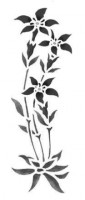 Haft-Schablone Feldblumen Haft-Schablone Feldblumen