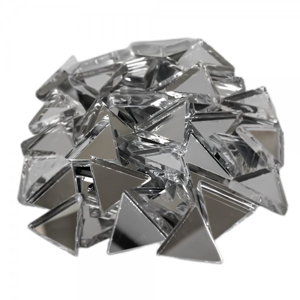 Spiegelmosaik Dreieck - 14 mm - Silber