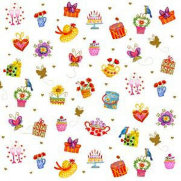 Servietten - Liebe Wünsche