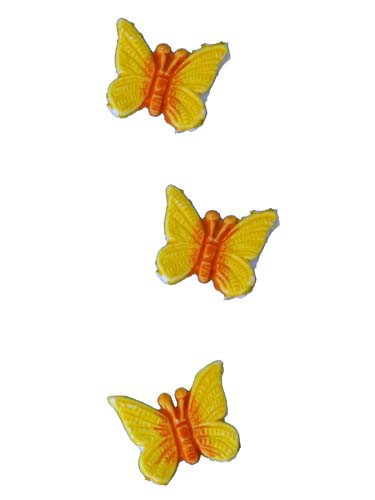 Wachsmotiv Schmetterlinge 2 cm