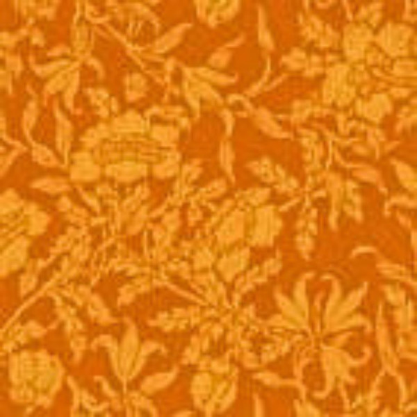 Servietten - Orange Blumenornamente