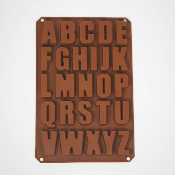 Silikon Gießform Buchstaben für Gips Beton Seife