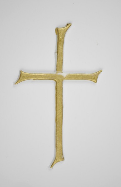 Wachskreuz gold oder silber 8,5 cm