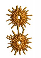 Wachs Sterne gelbgold Wachs Sterne gelbgold
