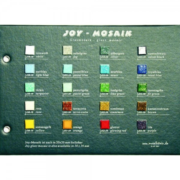 Mustertafel Joy Glas Mosaik