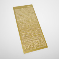 Sticker Buchstaben und Zahlen gold oder silber Sticker Buchstaben und Zahlen gold oder silber