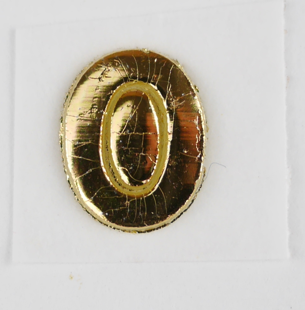 Alpha & Omega (gold) – 15×15 mm – Verzierwachs