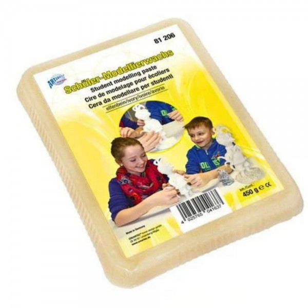 Schüler-Modellierwachs 450g elfenbein