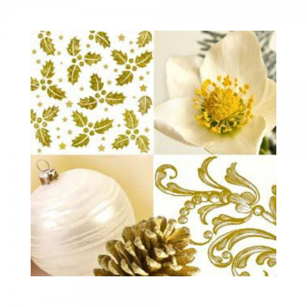 Cocktailservietten - White Symphonie