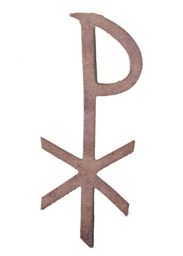 Christusmonogramm aus Wachs