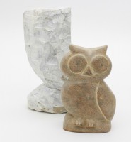 Speckstein Tierfigur Eule Speckstein Tierfigur Eule