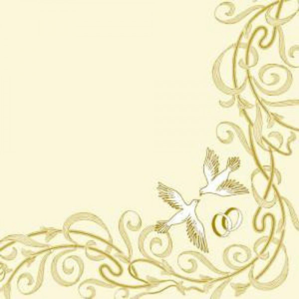 Servietten - Hochzeitsreigen