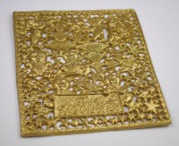 Wachsplatte Weihnachten gold Wachsplatte Weihnachten gold