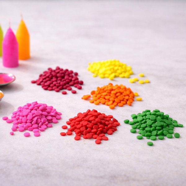 Wachspigment Set Neon mit 6 leuchtende Farben für Kerzen