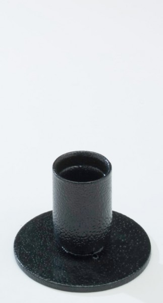 Kerzenhalter Eisen schwarz H 4,5 cm