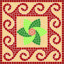 Mosaik Vorlagen -Marrakesch | 30x30 cm
