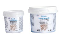 Reliefstrukturpaste "selbstklebend-elastisch-weiss" Reliefstrukturpaste "selbstklebend-elastisch-weiss"