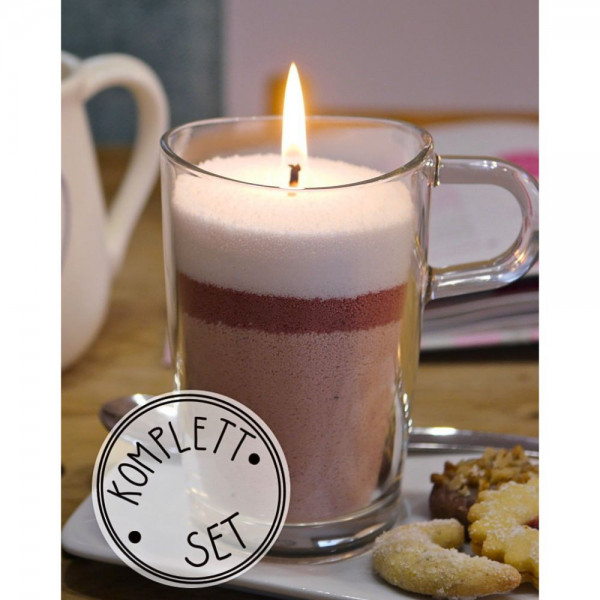 Kerzensand Granulat Set Kaffee