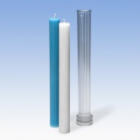 Kerzengießform Rillen Stabkerzen 25x255 mm Kerzengießform Rillen Stabkerzen 25x255 mm