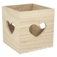Teelichthalter Herz aus Holz Teelichthalter Herz aus Holz