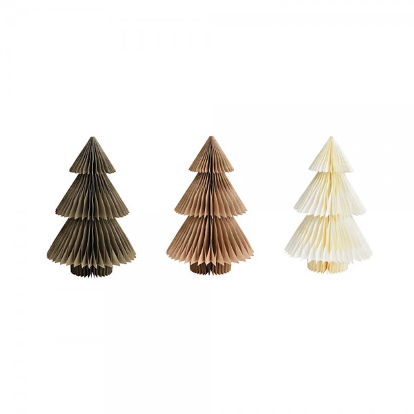 Tannenbaum Deko Waben Aufsteller 3er Set