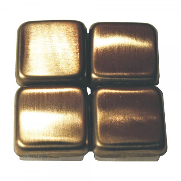 Marmor Antik - Edelstahl Gold - 15x15 mm