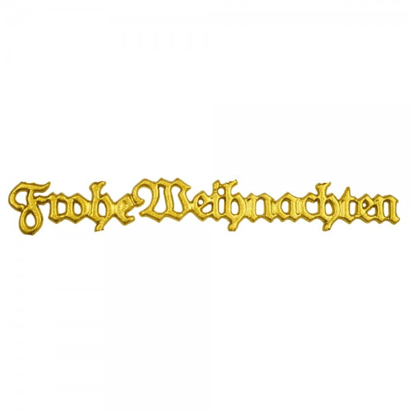 Wachsschriftzug – Frohe Weihnachten – Gold