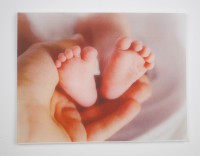 Wachsbild Babyfüsse Wachsbild Babyfüsse