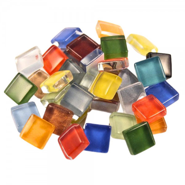 Soft Glas - 10 x 10 mm - Verschiedene Farben