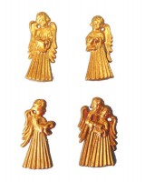 Wachsmotiv Engel gold, 4er Set Wachsmotiv Engel gold, 4er Set