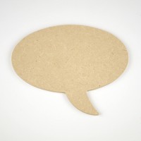 Holzmotiv Sprechblase zum Basteln und Gestalten Holzmotiv Sprechblase zum Basteln und Gestalten