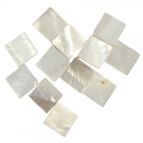 Perlmutt Mosaik - 10 x 10 mm