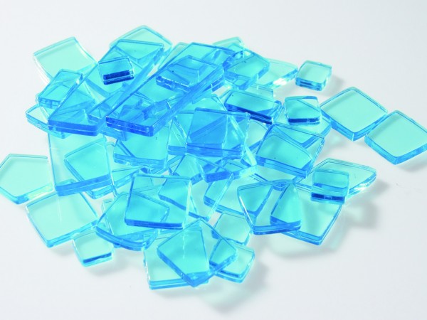 Acryl Kunststoffmosaik Luzy polygonal - Hellblau