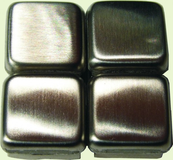 Marmor Antik Edelstahl 8 mm - Silber
