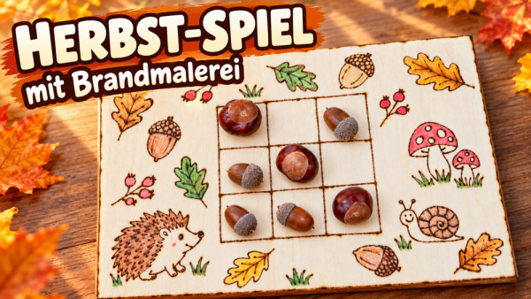 Herbstspiel-Brandmalerei-Kinder