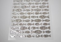 Fisch Flitter Sticker, silber Fisch Flitter Sticker, silber