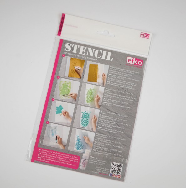 Efco Bastelschablone 'Wildrose' – Transparente Flexible Schablone Für Scrapbooking, Karten & Deko