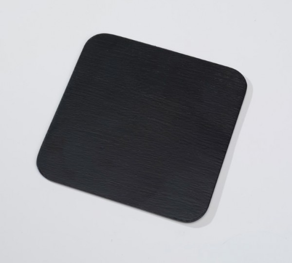 Teller Alu schwarz 12x12 cm