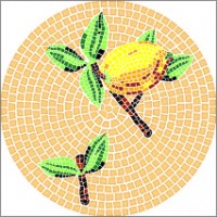 Mosaik Vorlagen - Zitrone | ∅ 30cm Mosaik Vorlagen - Zitrone | ∅ 30cm