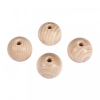 Rohholz-Kugeln, durchgebohrt 30 mm Rohholz-Kugeln, durchgebohrt 30 mm