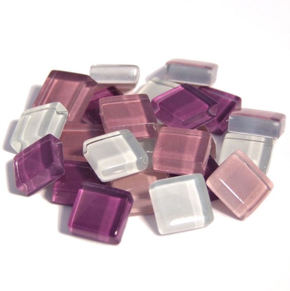 Soft Glas Mosaik Lila Mix