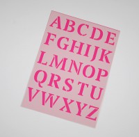 Schablone Stencil Großbuchstaben Schablone Stencil Großbuchstaben