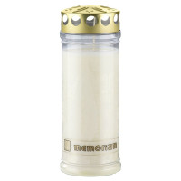 Weiße Grabkerze - 7 Tage Brenndauer Weiße Grabkerze - 7 Tage Brenndauer