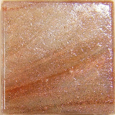 Murano Glas 20x20x4 Kupfer marm.